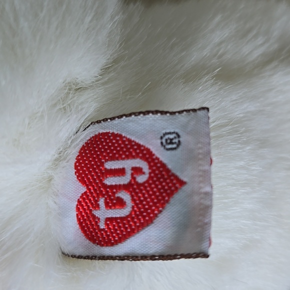 Baby PJ White Teddy Bear 1992☆RARE☆ Old Ty Tag, Classic Ty Plush Collectible NWT - Picture 7 of 11